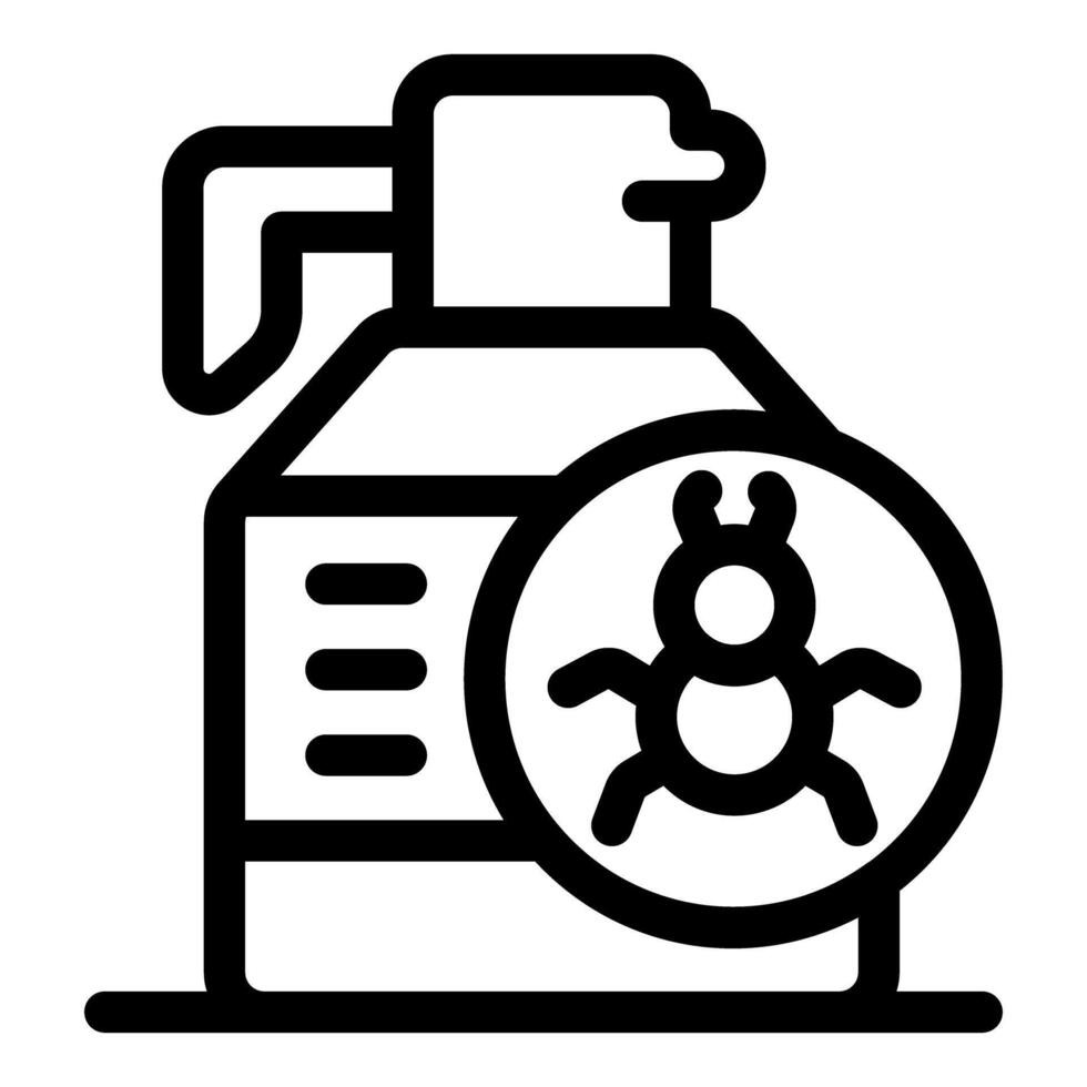 Spray bottle for killing insects repelling bugs and spiders vector