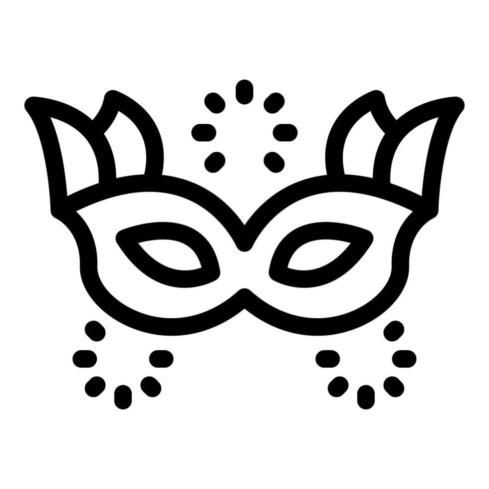 Carnival mask with feathers surrounded by confetti exploding in the air vector