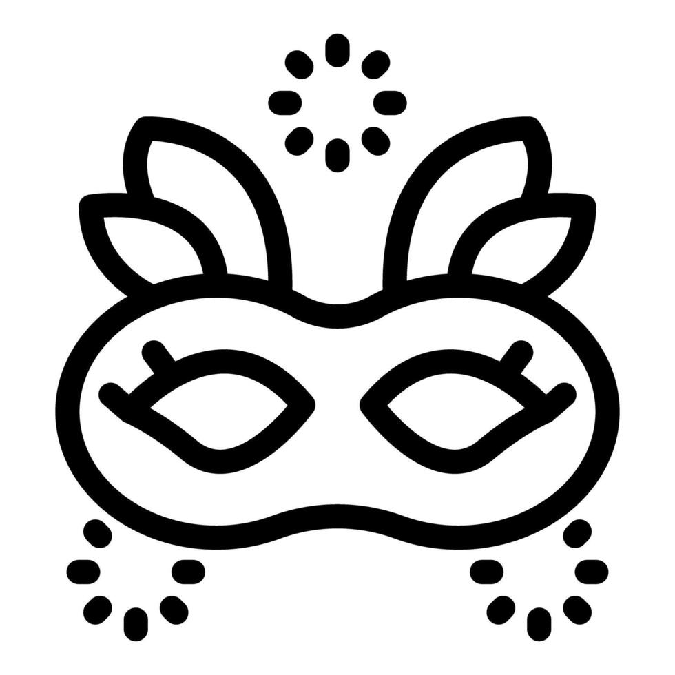 Mardi gras mask with feathers and sparkles celebrating carnival in new orleans vector