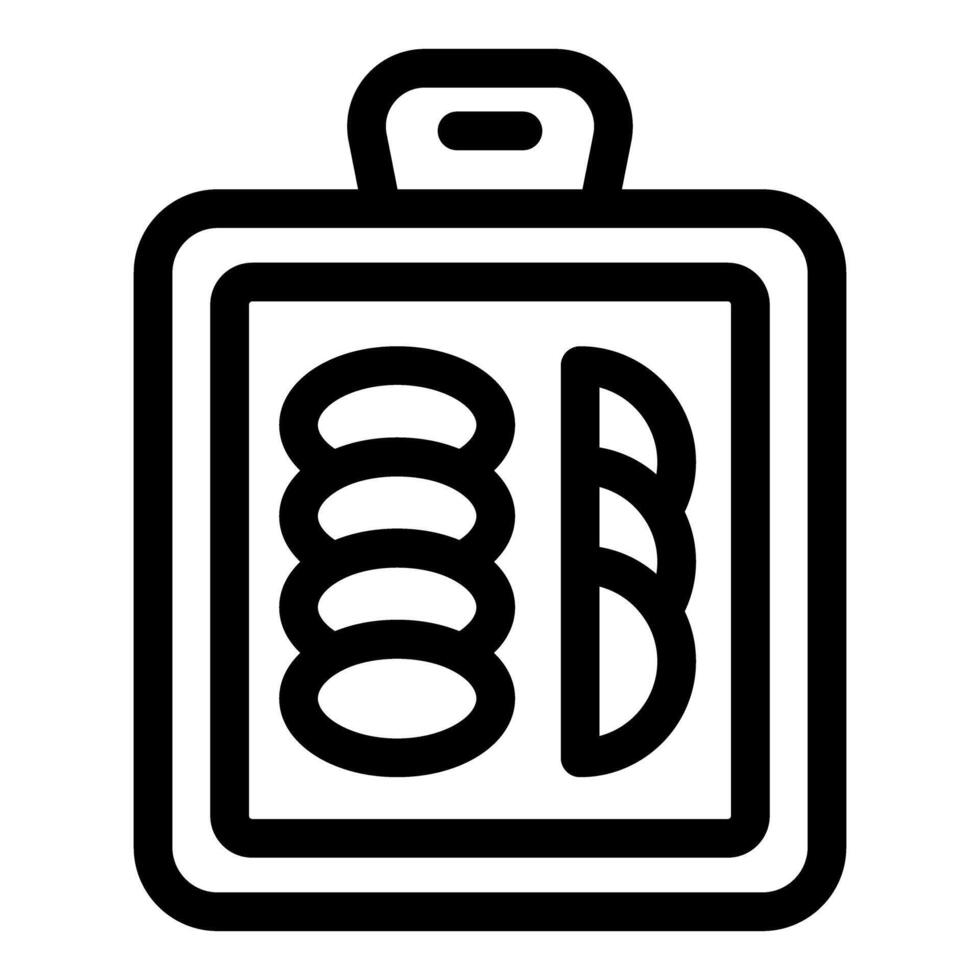Bread baking tray with handle for delicious homemade pastry vector