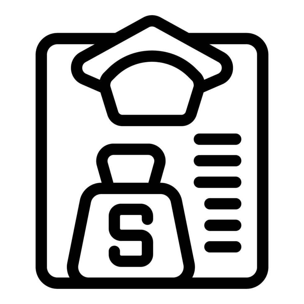 Money weight scale measuring wealth icon vector