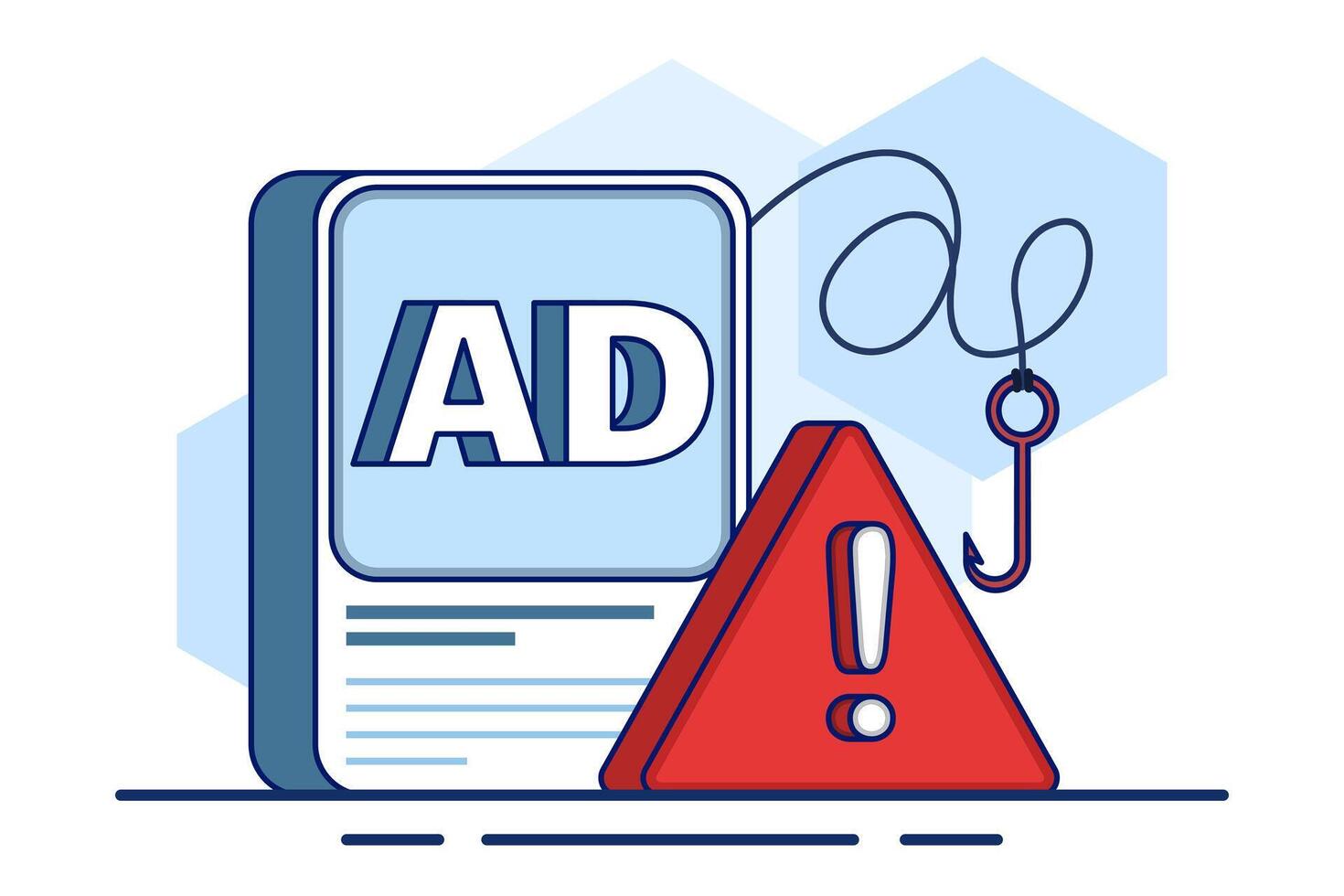 Advertising fraud concept. Ad click fraud, Impression fraud, online fraud with fraudulent activities, loss of Advertising ROI. fake traffic bots in digital marketing ad networks. flat . vector