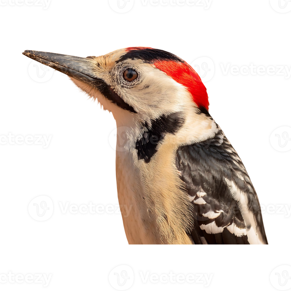 woodpecker standing isolated on transparent background png