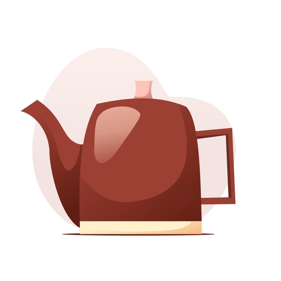 Teapot illustration. Perfect for teapot, tea party, home. vector
