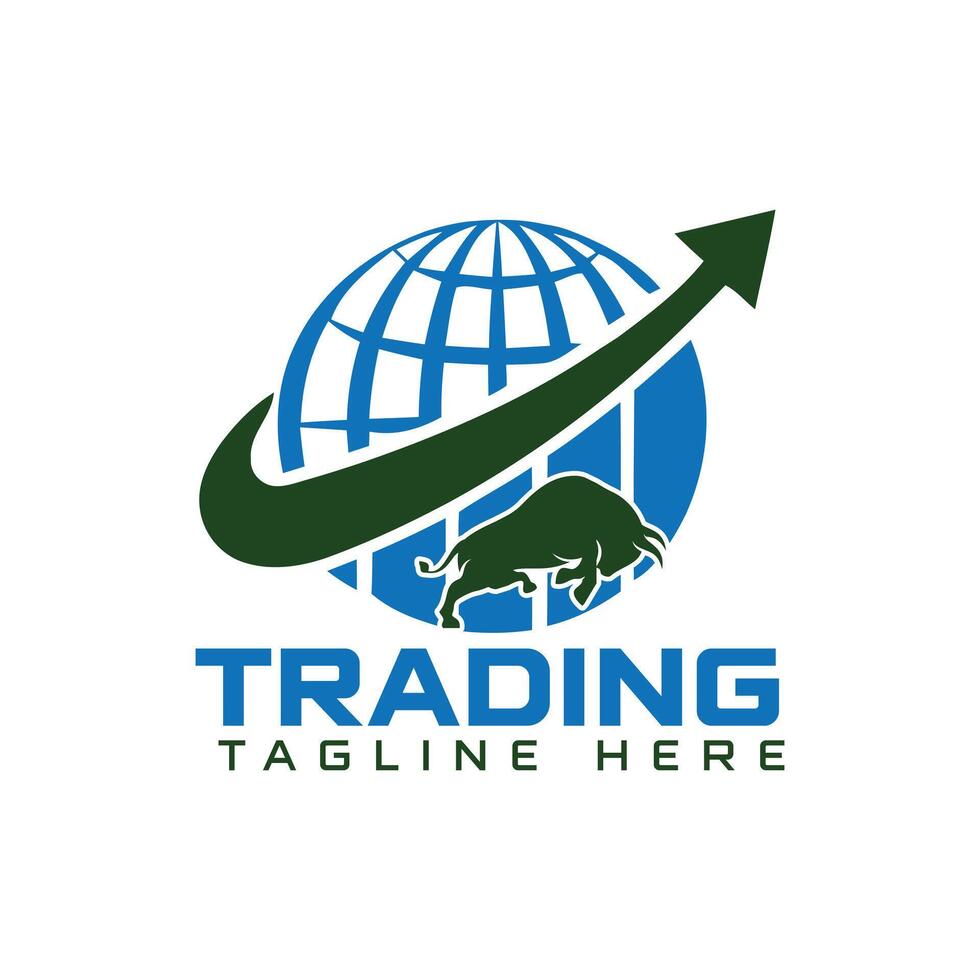Trading logo design vector