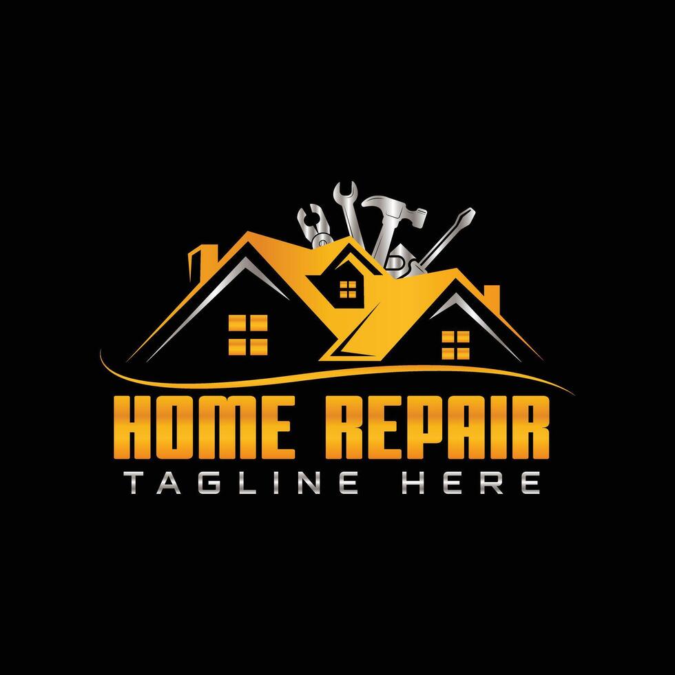 Handyman Service logo, Home Repair Logo vector