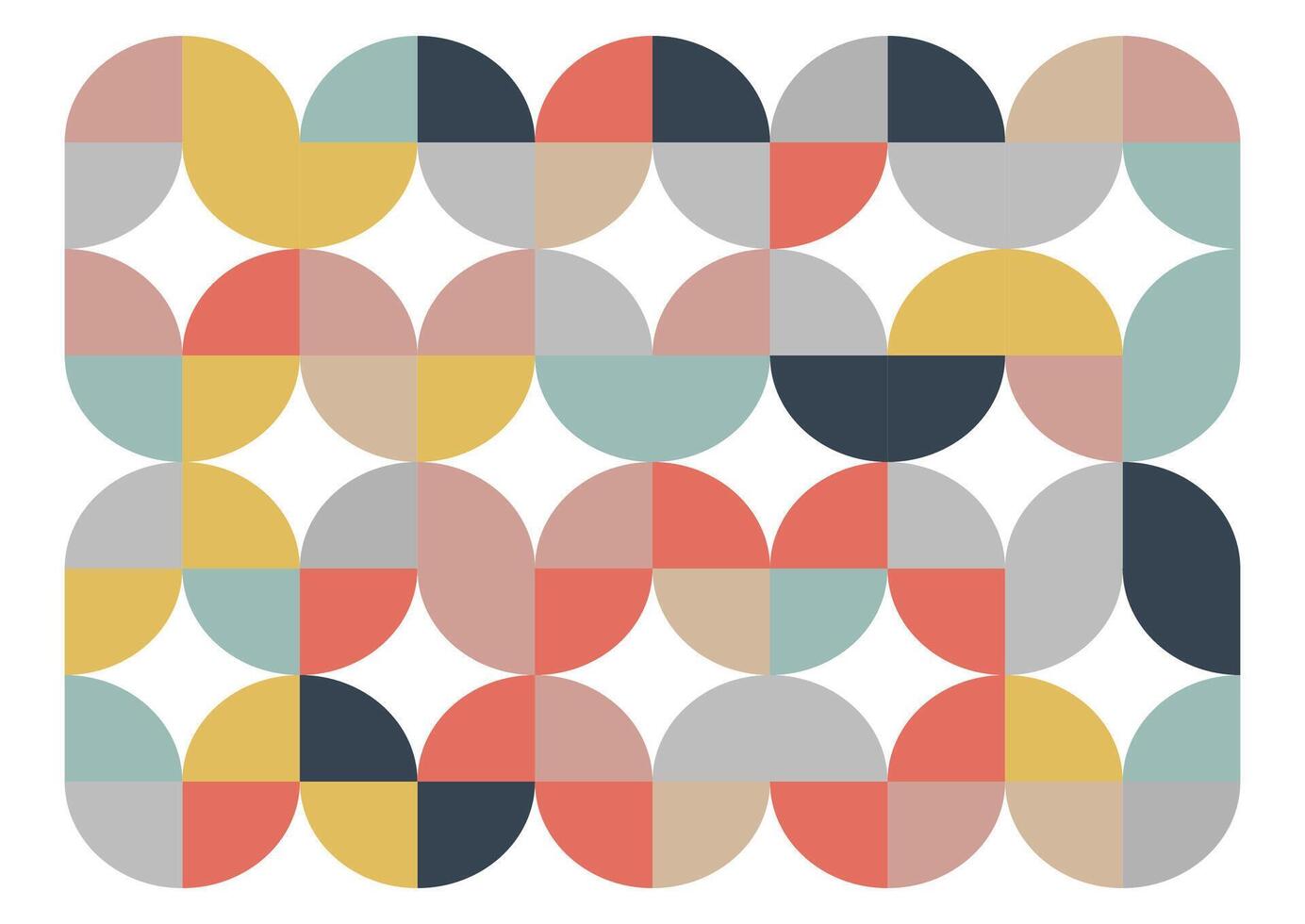 scandi style retro abstract background design vector