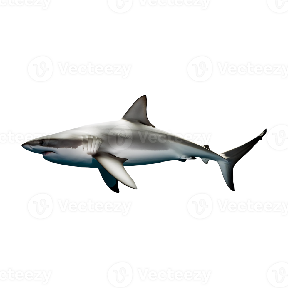 shark swimming isolated on transparent background png