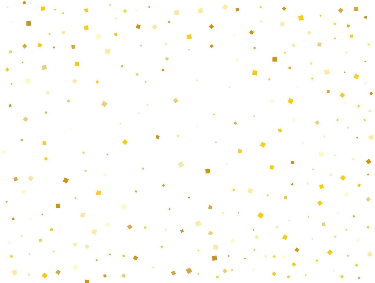 Salute of Golden Square Confetti. illustration vector