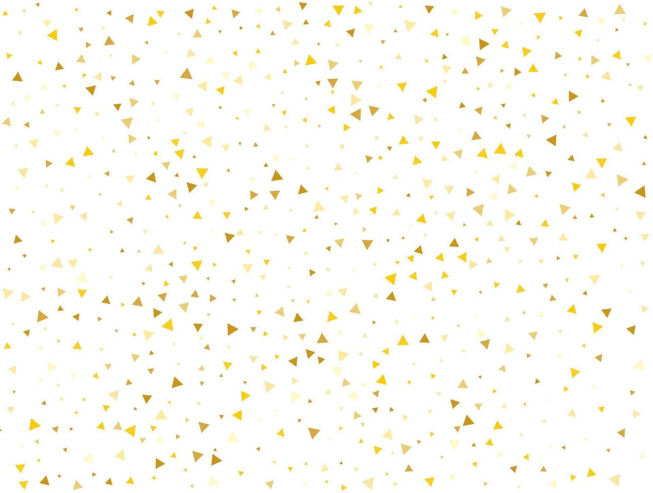 Holiday Golden Triangular Confetti Background. illustration vector