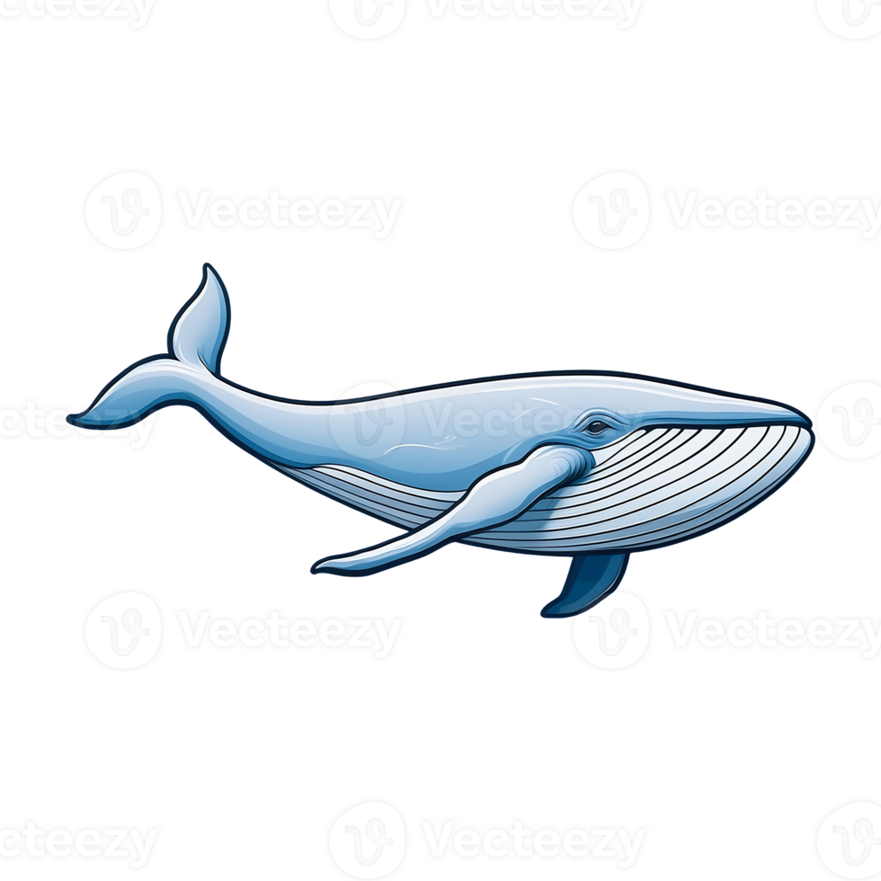 whale swimming isolated on transparent background png