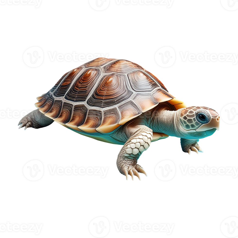 turtle walking isolated on transparent background png