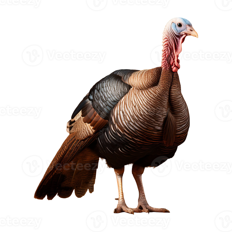 turkey standing isolated on transparent background png