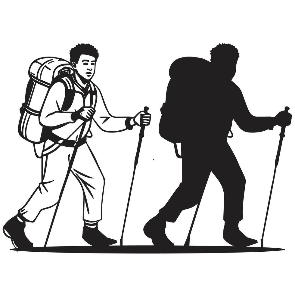 Hiking Vectors Illustrations
