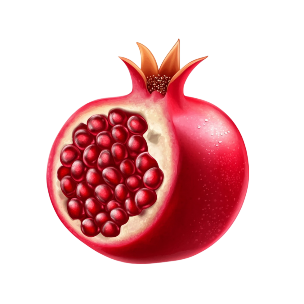 pomegranate fruit isolated png