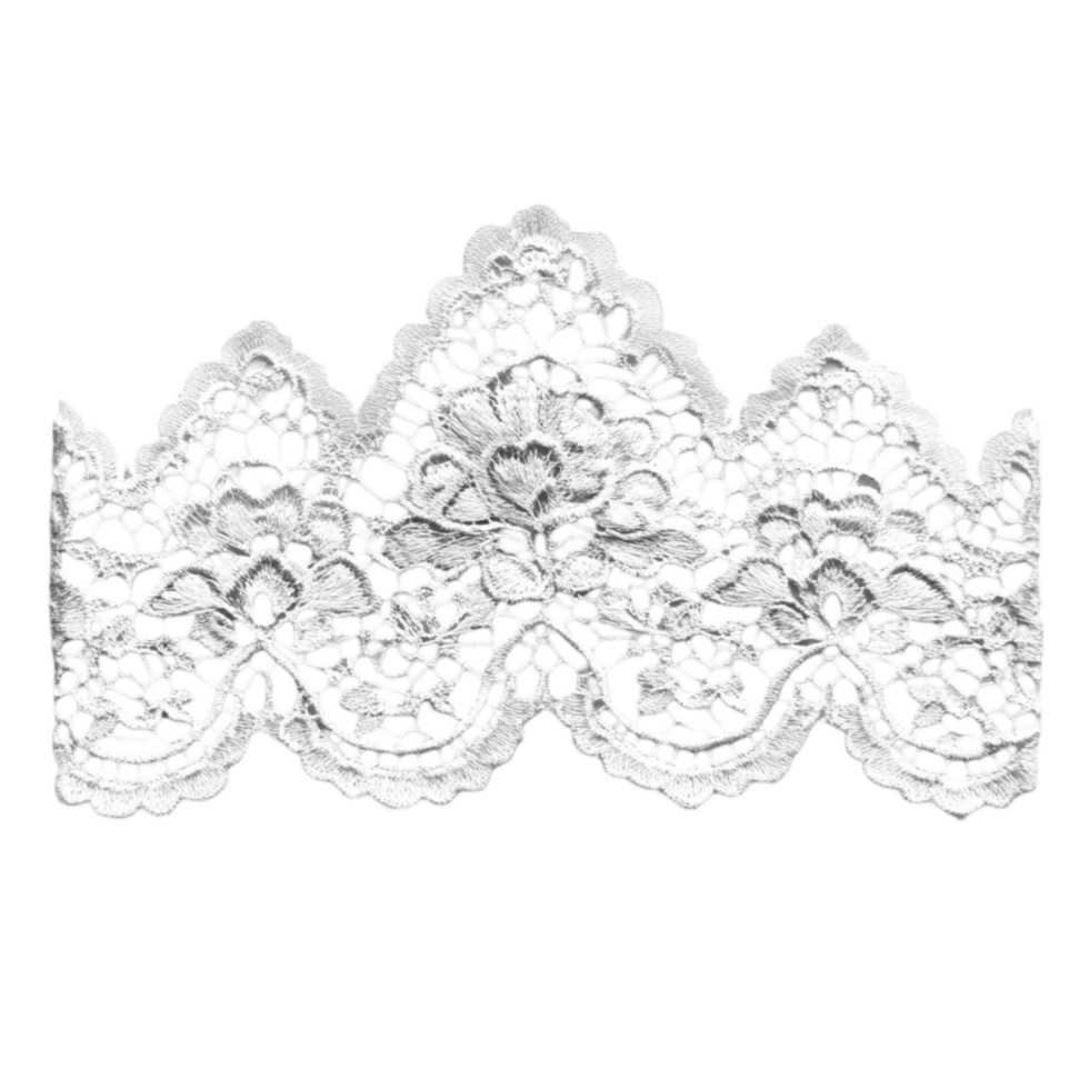a white lace crown png