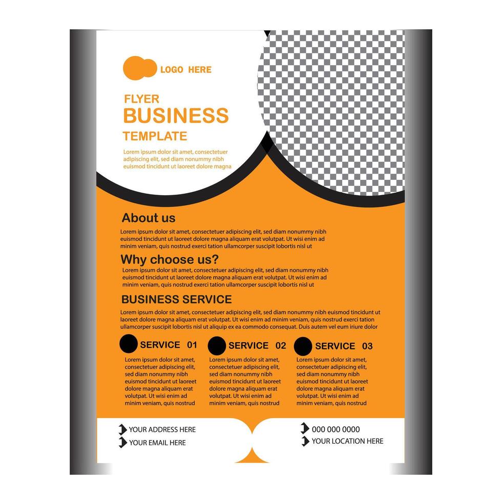 Corporate business flyer design template vector