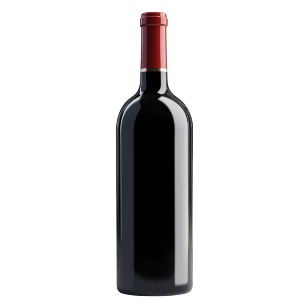 a bottle of red wine png