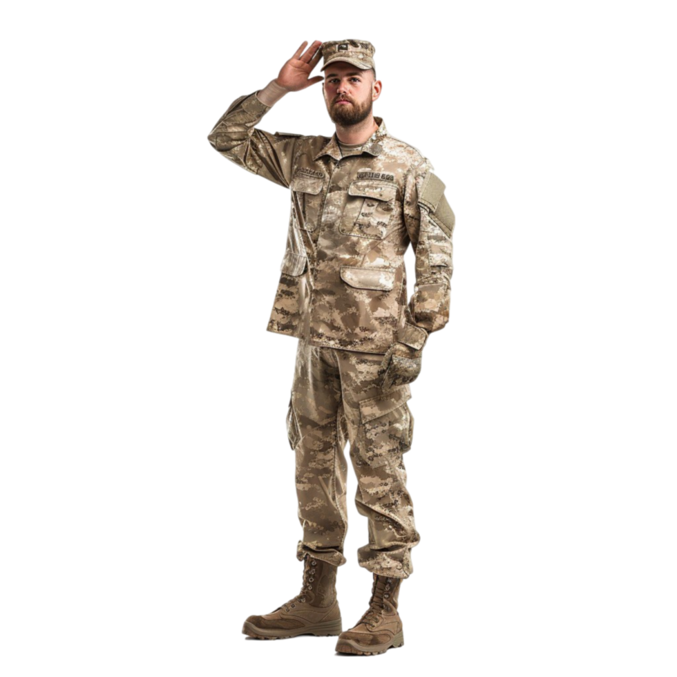 a soldier saluting png