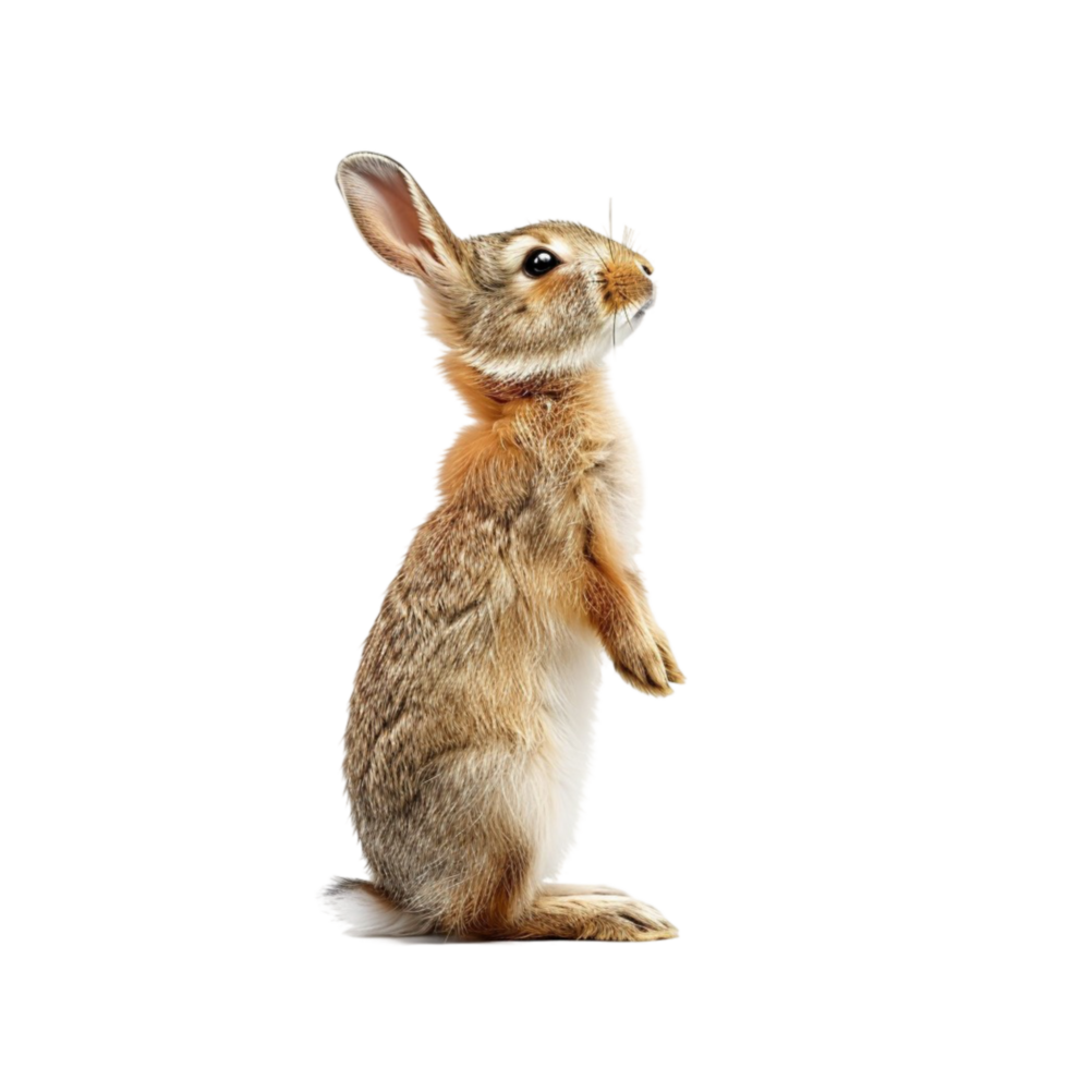 rabbit standing on its hind legs png