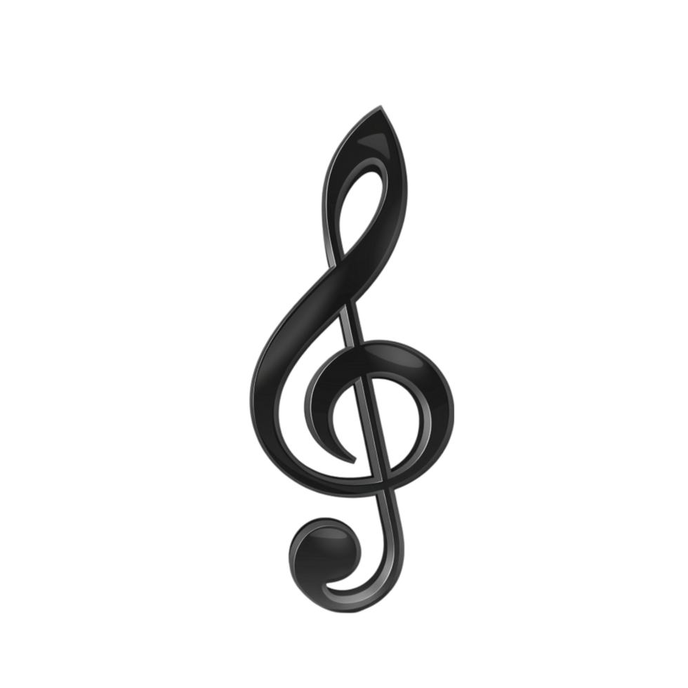 a black musical note png