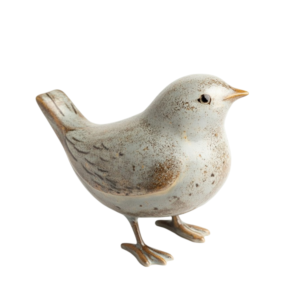 a ceramic bird figurine png