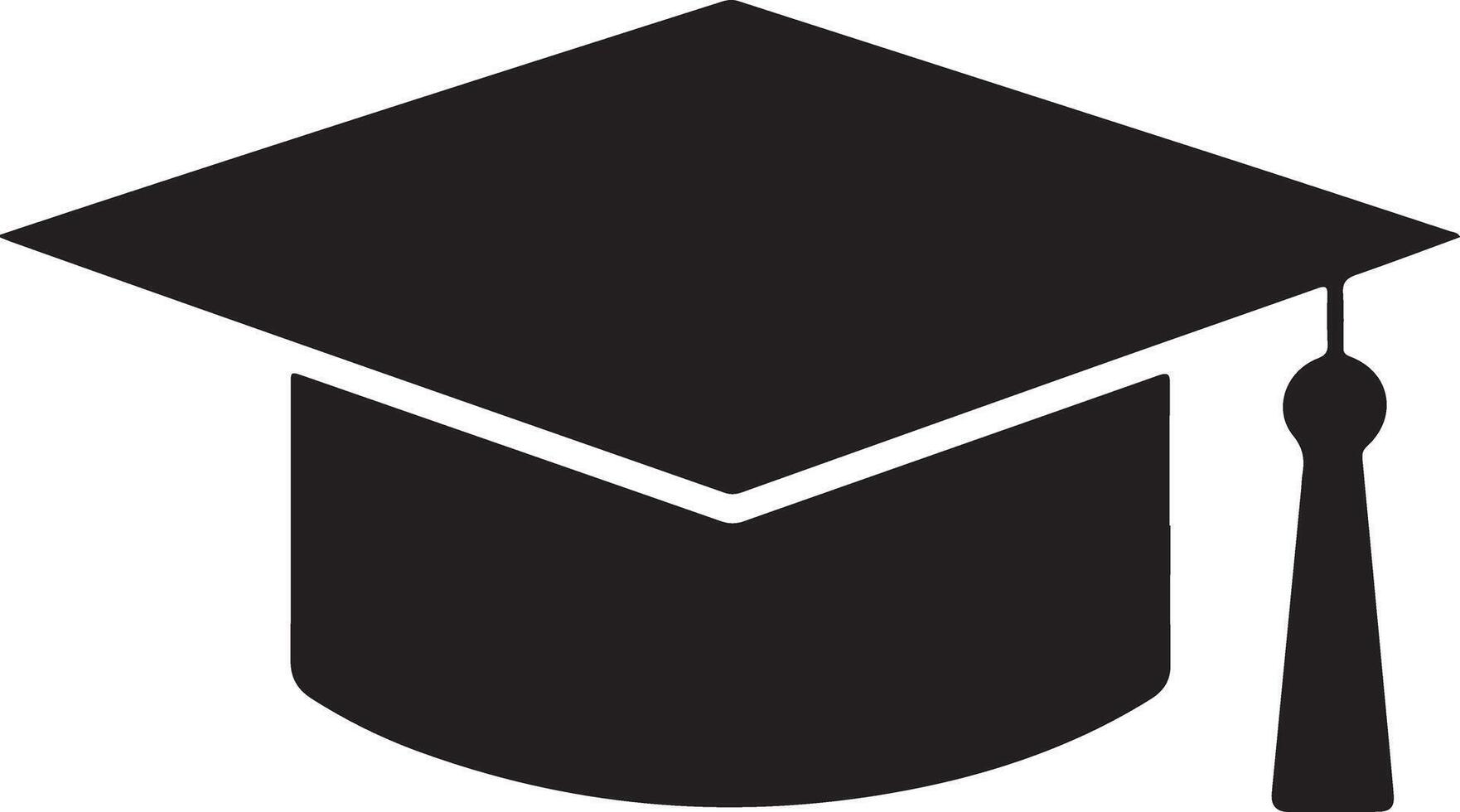 higher education hat silhouette art vector