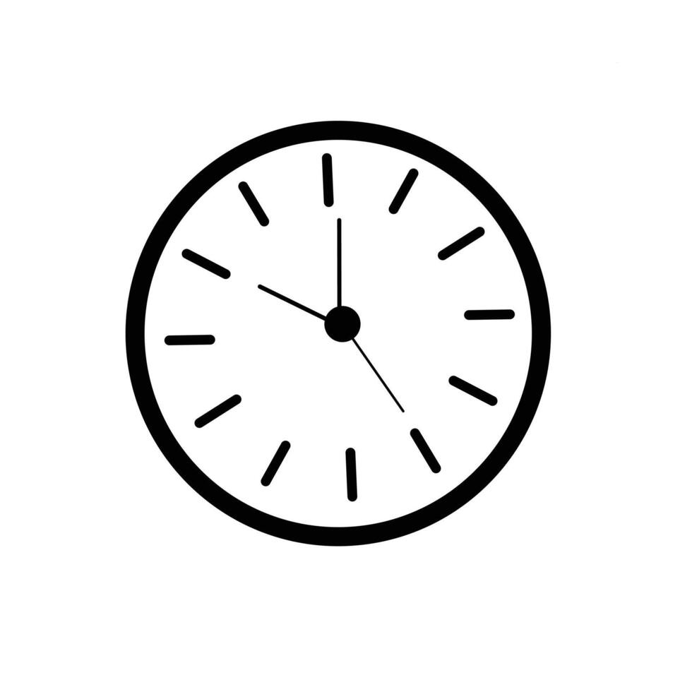 Clock showing 10am time vector