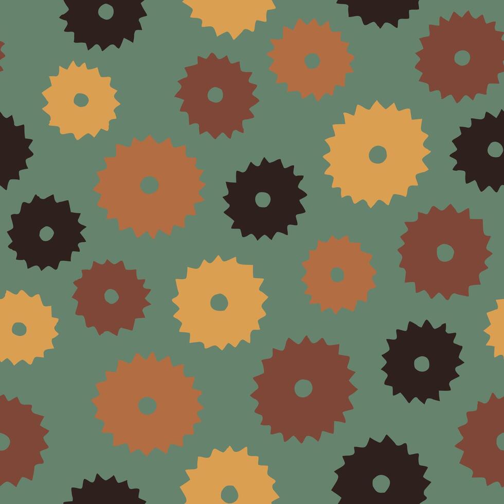 Bunch of Gear Seamless Pattern illustration Design vector