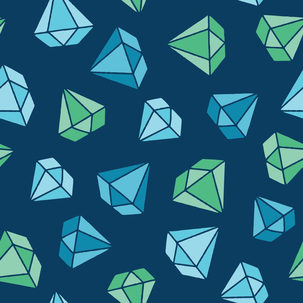 Diamond Seamless Pattern illustration for Print, Wallpaper, Decoration. vector
