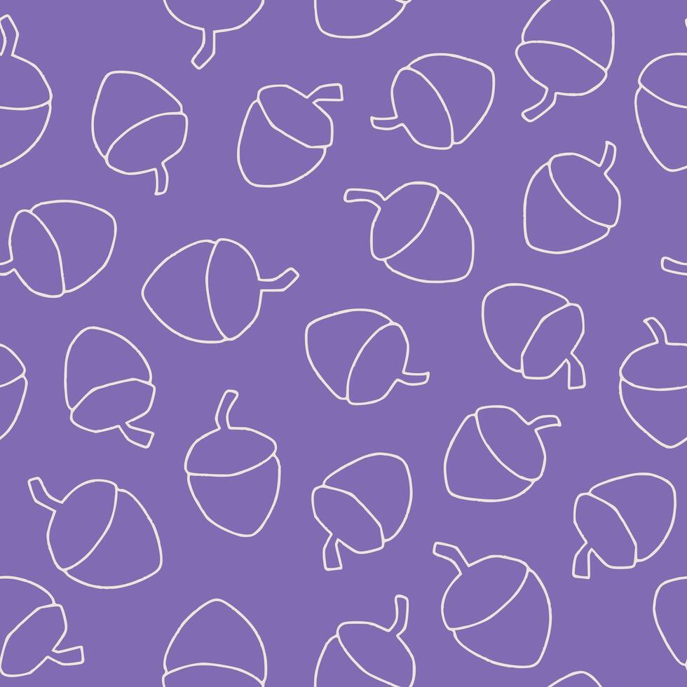 Outline Bunch of Nut Seamless Pattern illustration Design vector