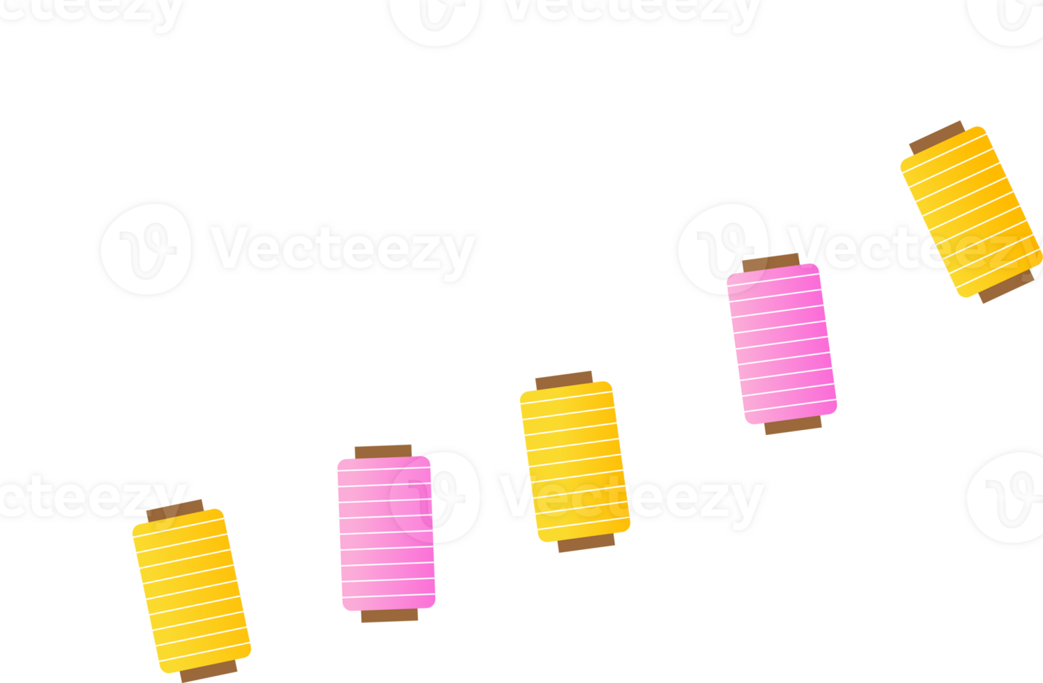 colorful lantern on the line png