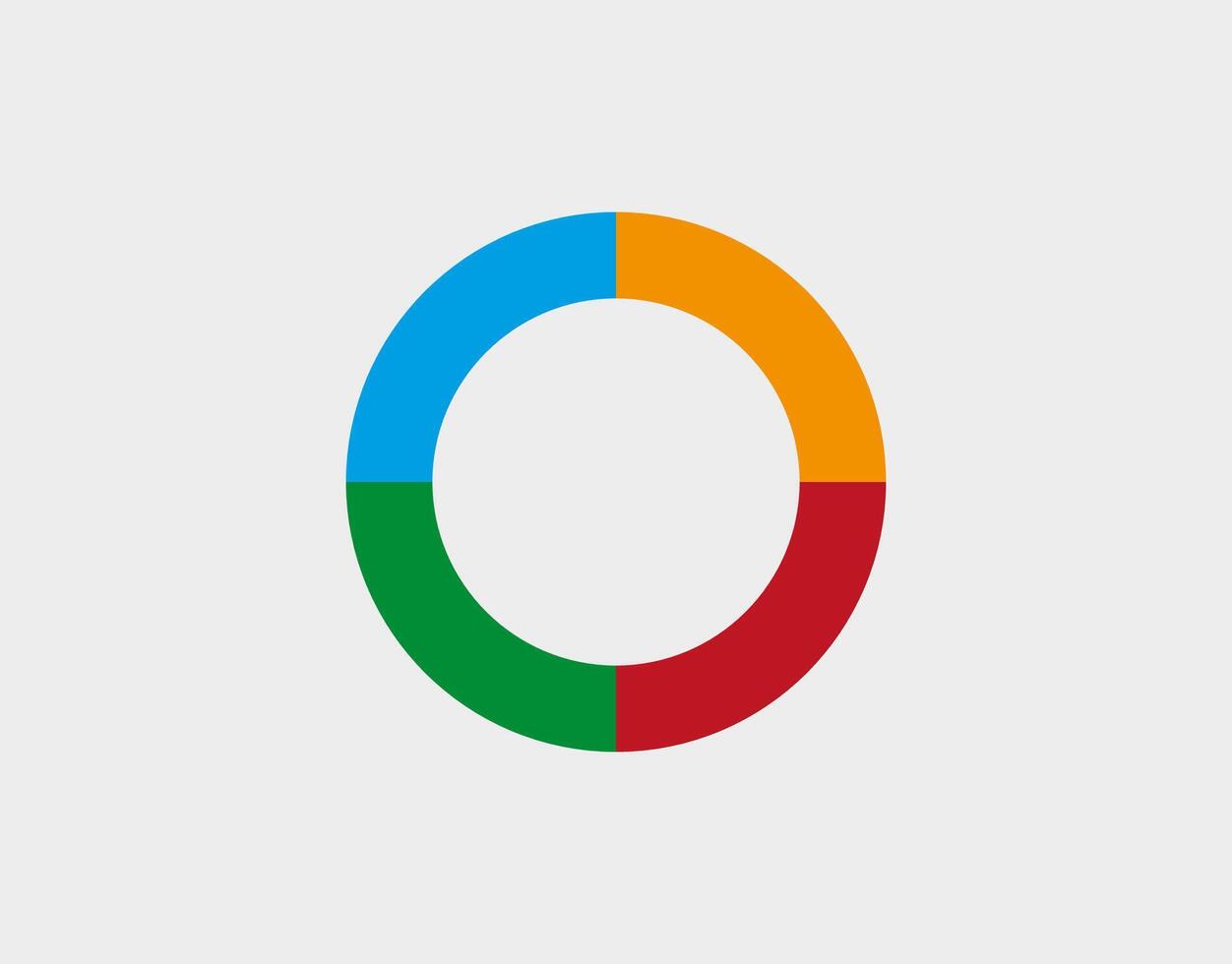 Colorful pie chart, diagram, Infographic. vector