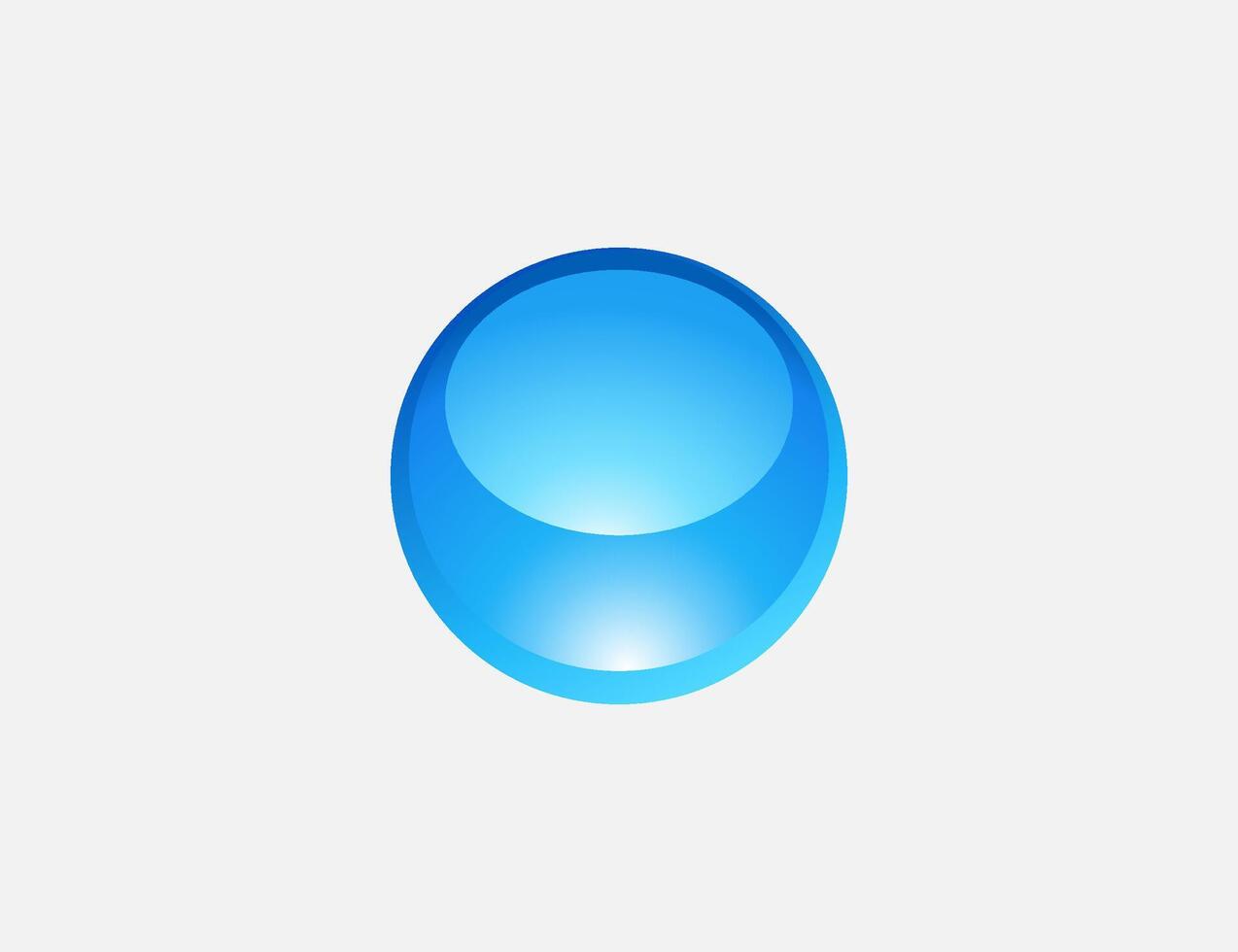 Water bubble, isolated on white background. vector