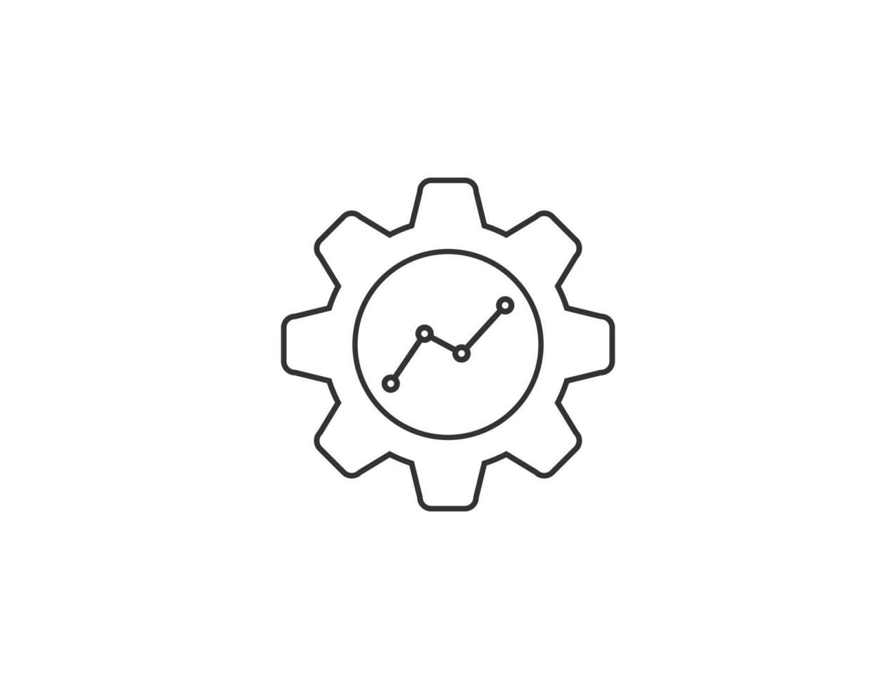 Analysis, kpi icon. Flat design. vector