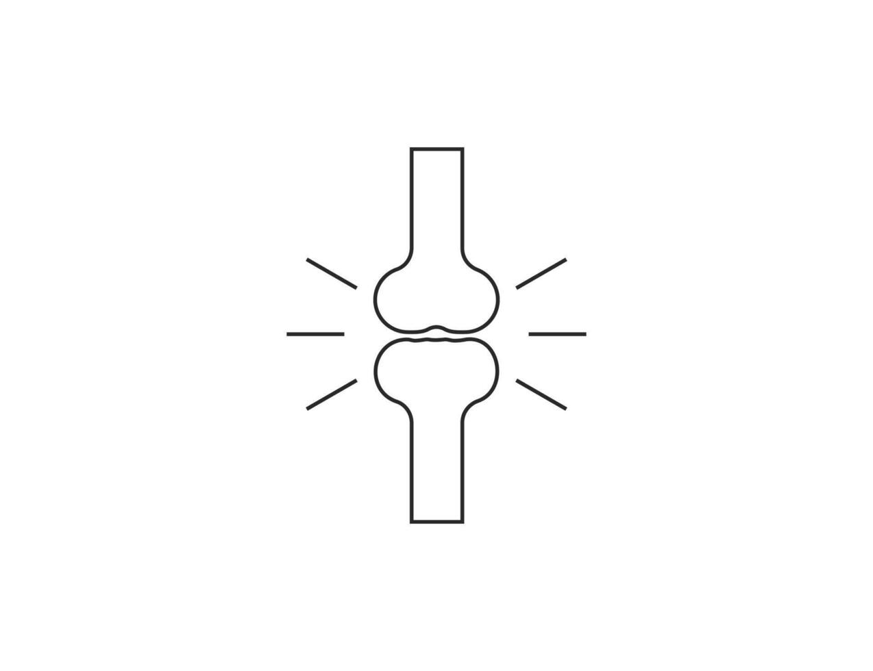 Osteoporosis, bone, disease icon. illustration. vector