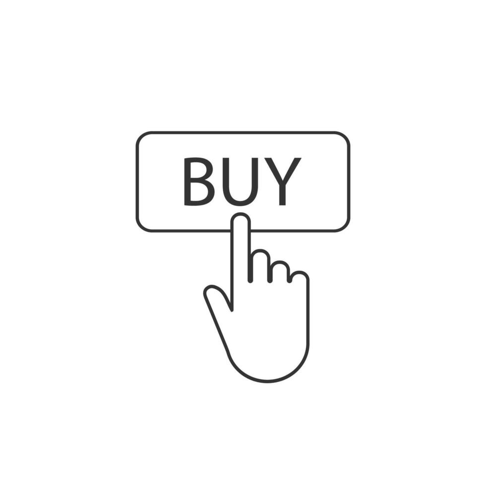 Buy now button, click, website element. vector