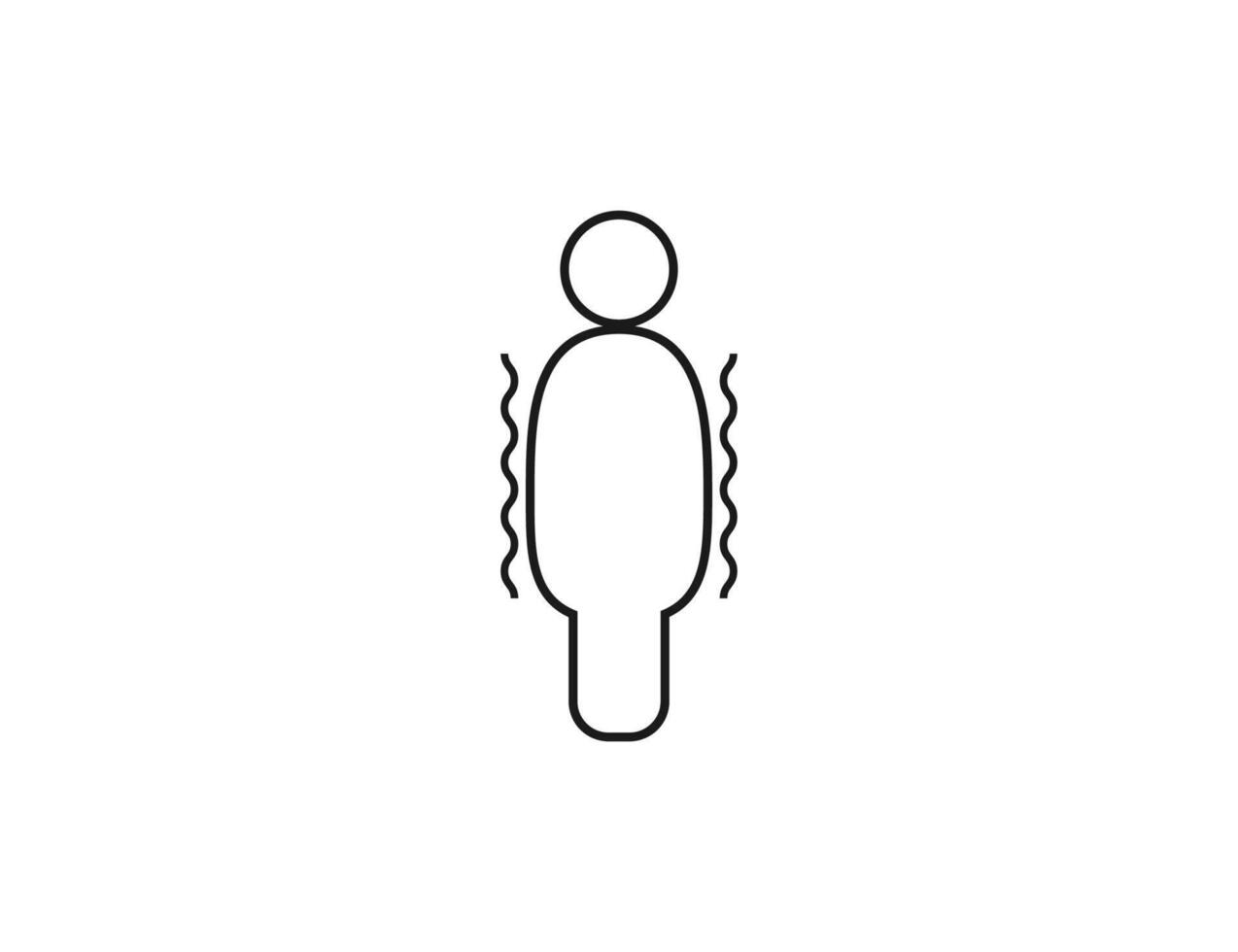 Trembling, people, health icon. vector