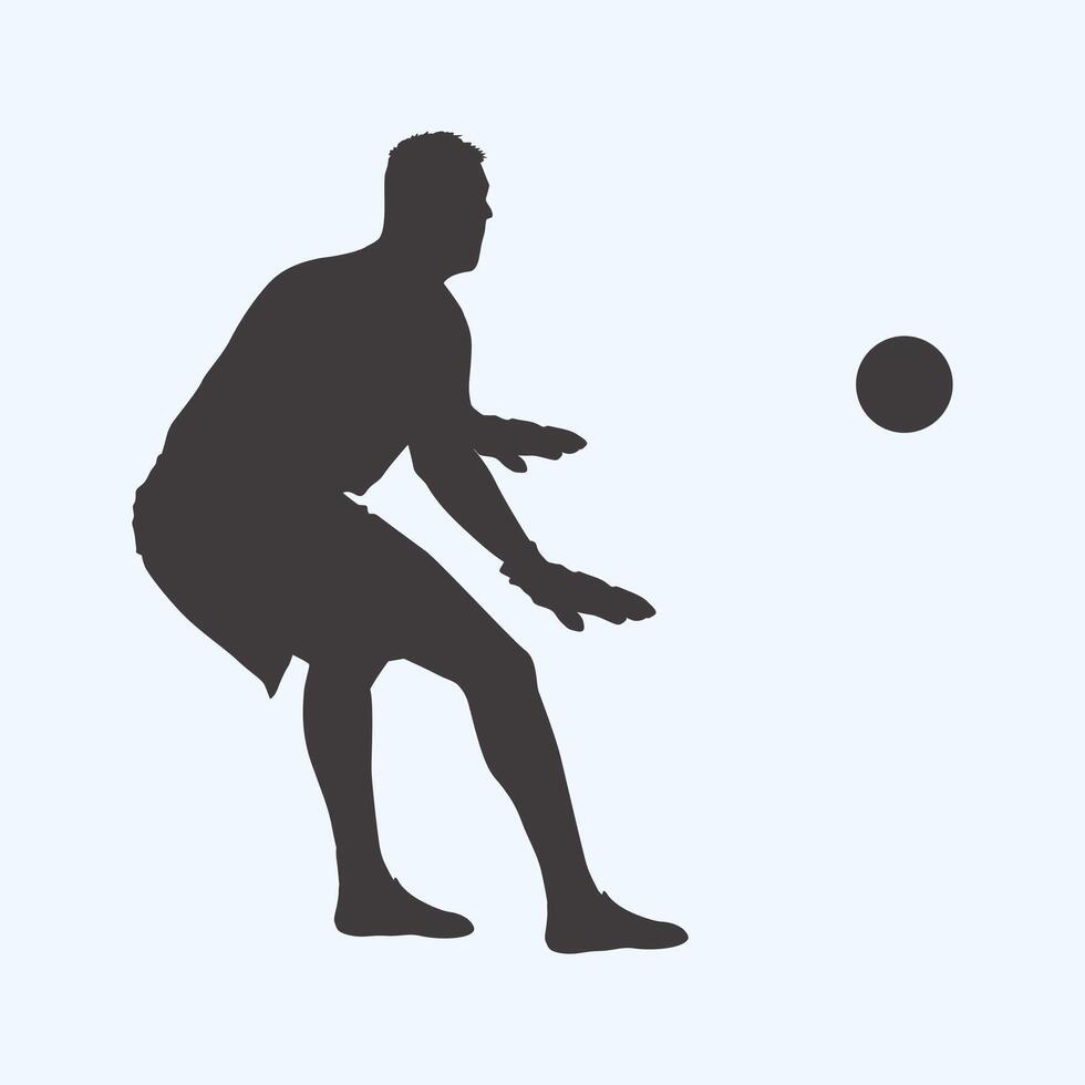 Man playing with football vector