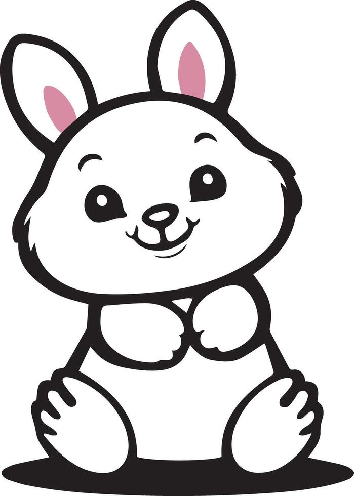 Bunny Flat Icon vector
