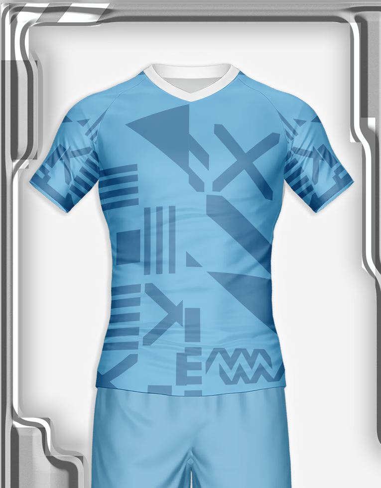 jersey sport shirt template design for soccer Sport, basket ball, running uniform in front view psd