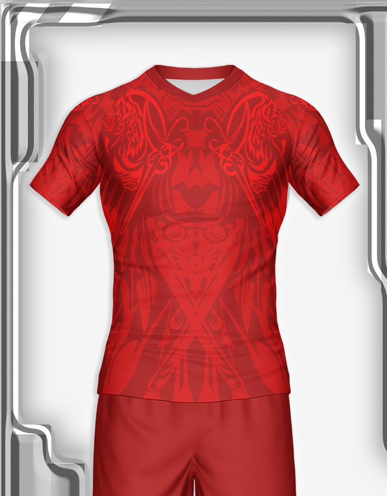 jersey sport shirt template design for soccer Sport, basket ball, running uniform in front view psd