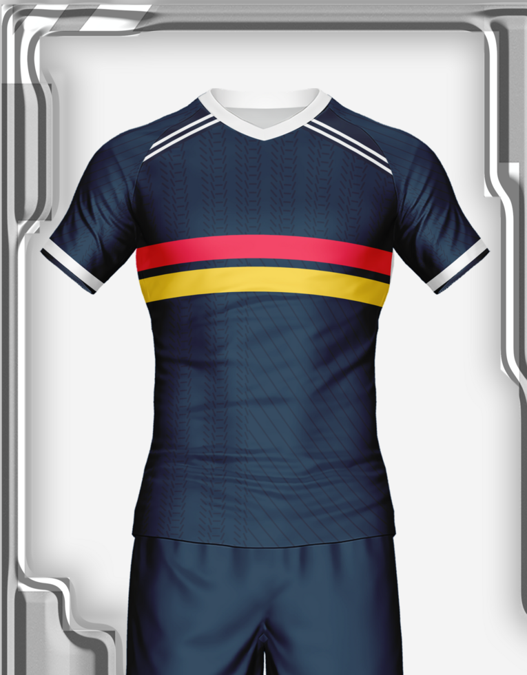 jersey sport shirt template design for soccer Sport, basket ball, running uniform in front view psd