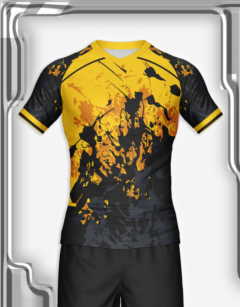 jersey sport shirt template design for soccer Sport, basket ball, running uniform in front view psd