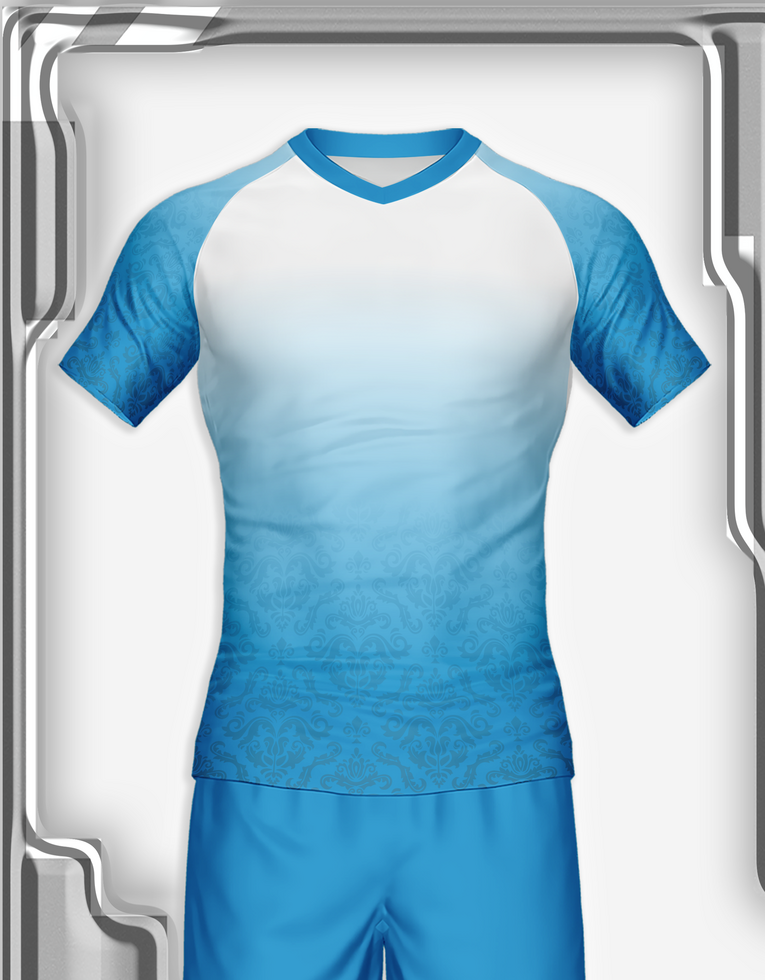 jersey sport shirt template design for soccer Sport, basket ball, running uniform in front view psd