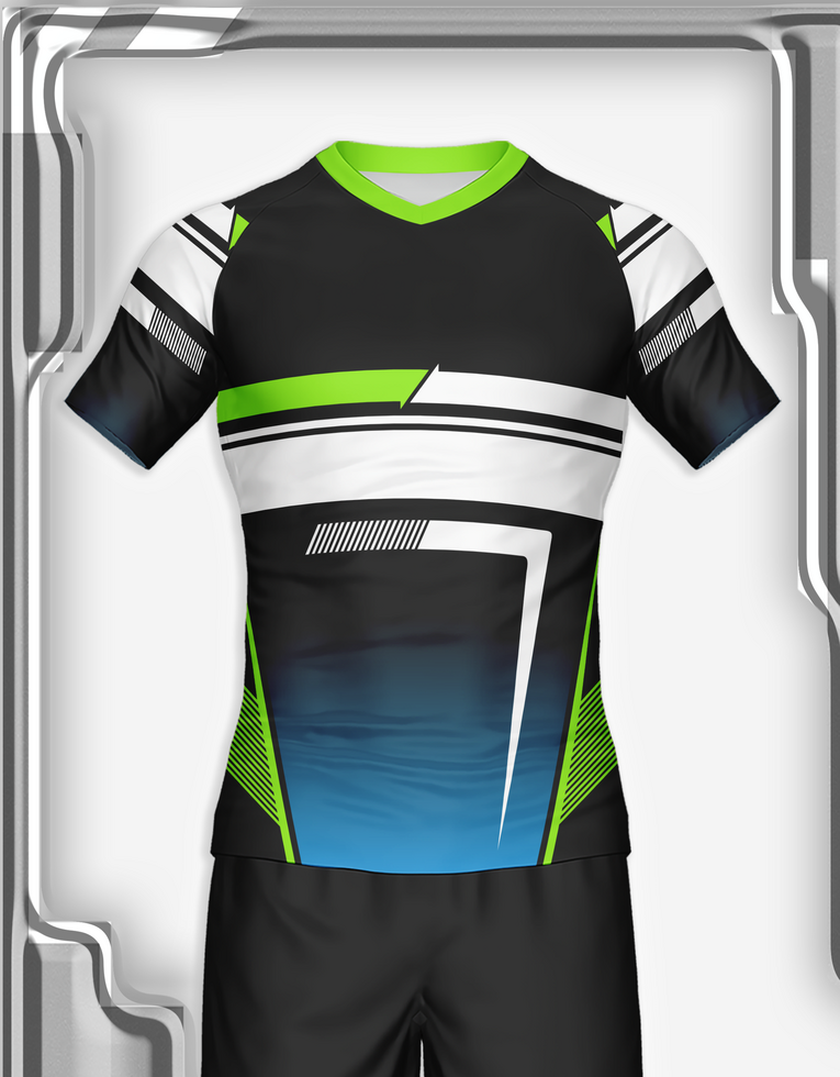 jersey sport shirt template design for soccer Sport, basket ball, running uniform in front view psd