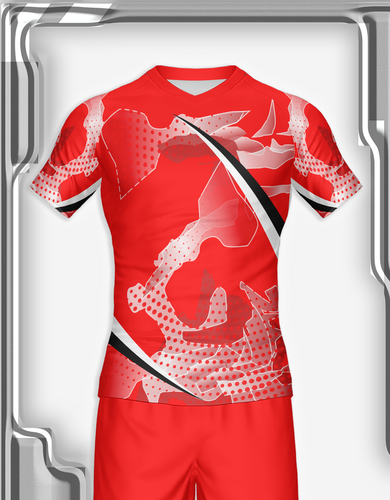 jersey sport shirt template design for soccer Sport, basket ball, running uniform in front view psd