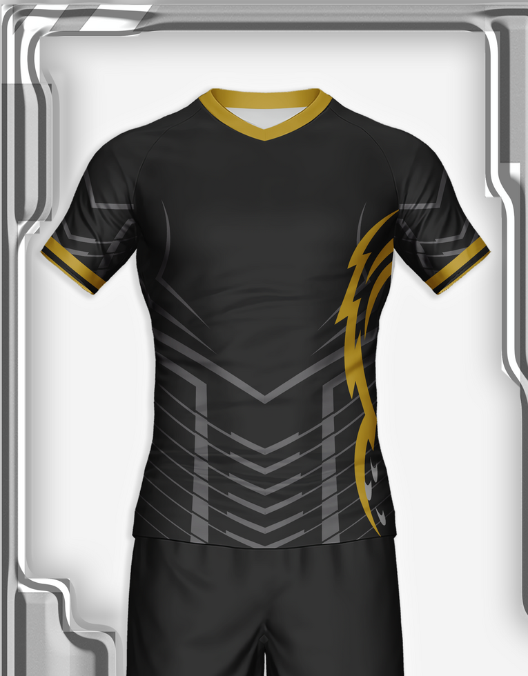 jersey sport shirt template design for soccer Sport, basket ball, running uniform in front view psd