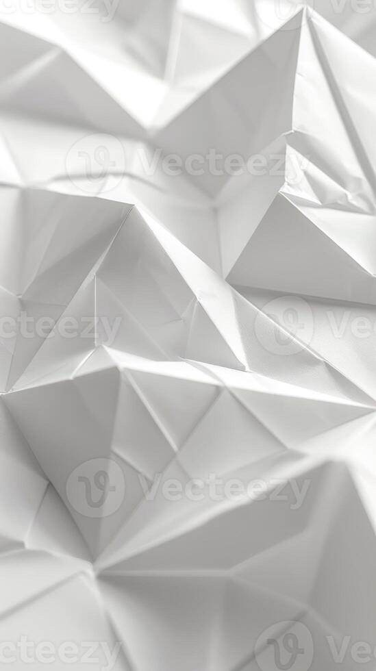 delicate origami design, with intricate folds creating a sense of depth and texture with copyspace photo