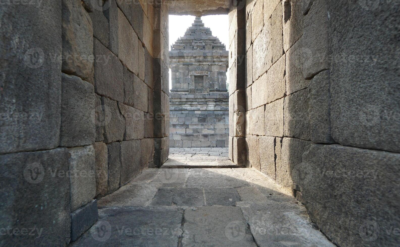 Barong Hindu Temple in the Ratu Boko Complex, Prambanan view wide angle photo